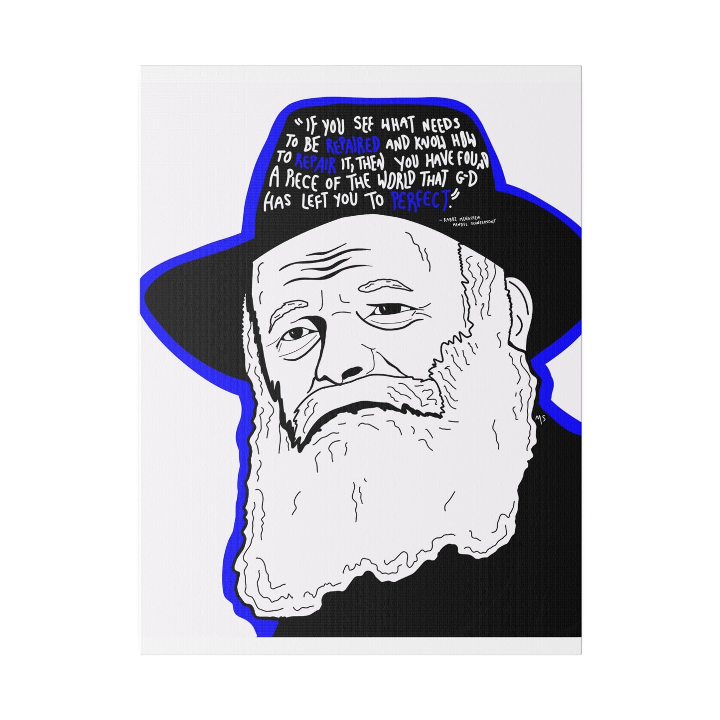 THE REBBE Canvas Print