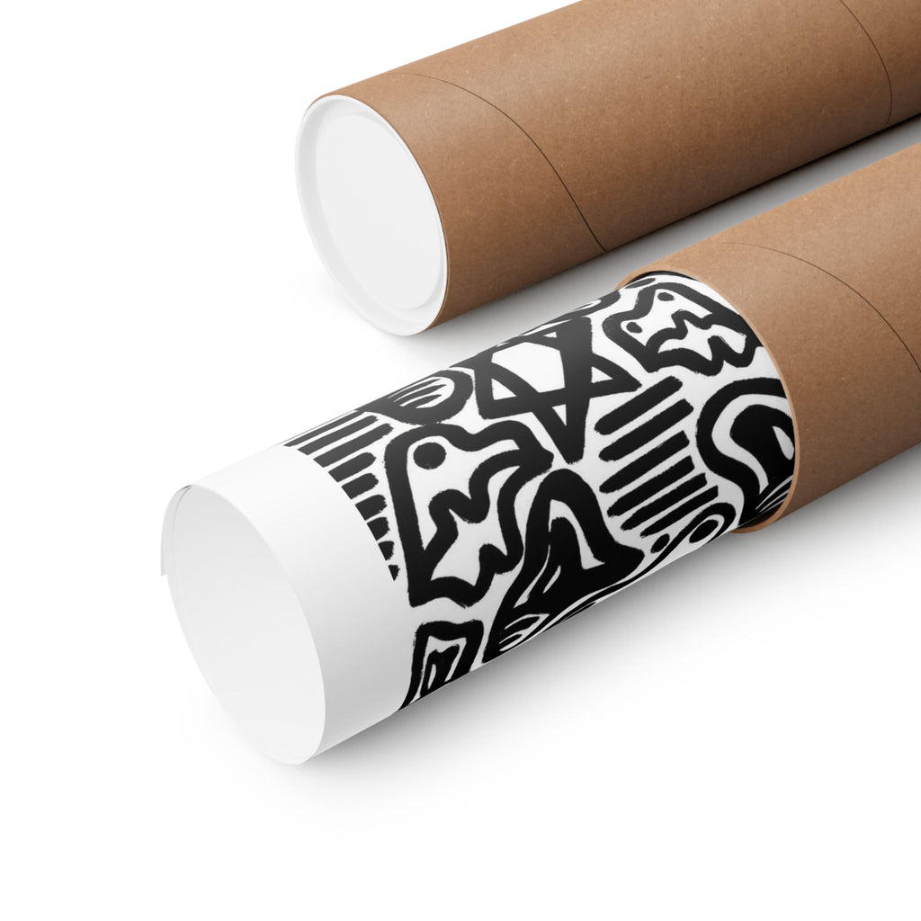 Teffilin Black and White Wall Decor - Jewish Art by Maytar Shapira