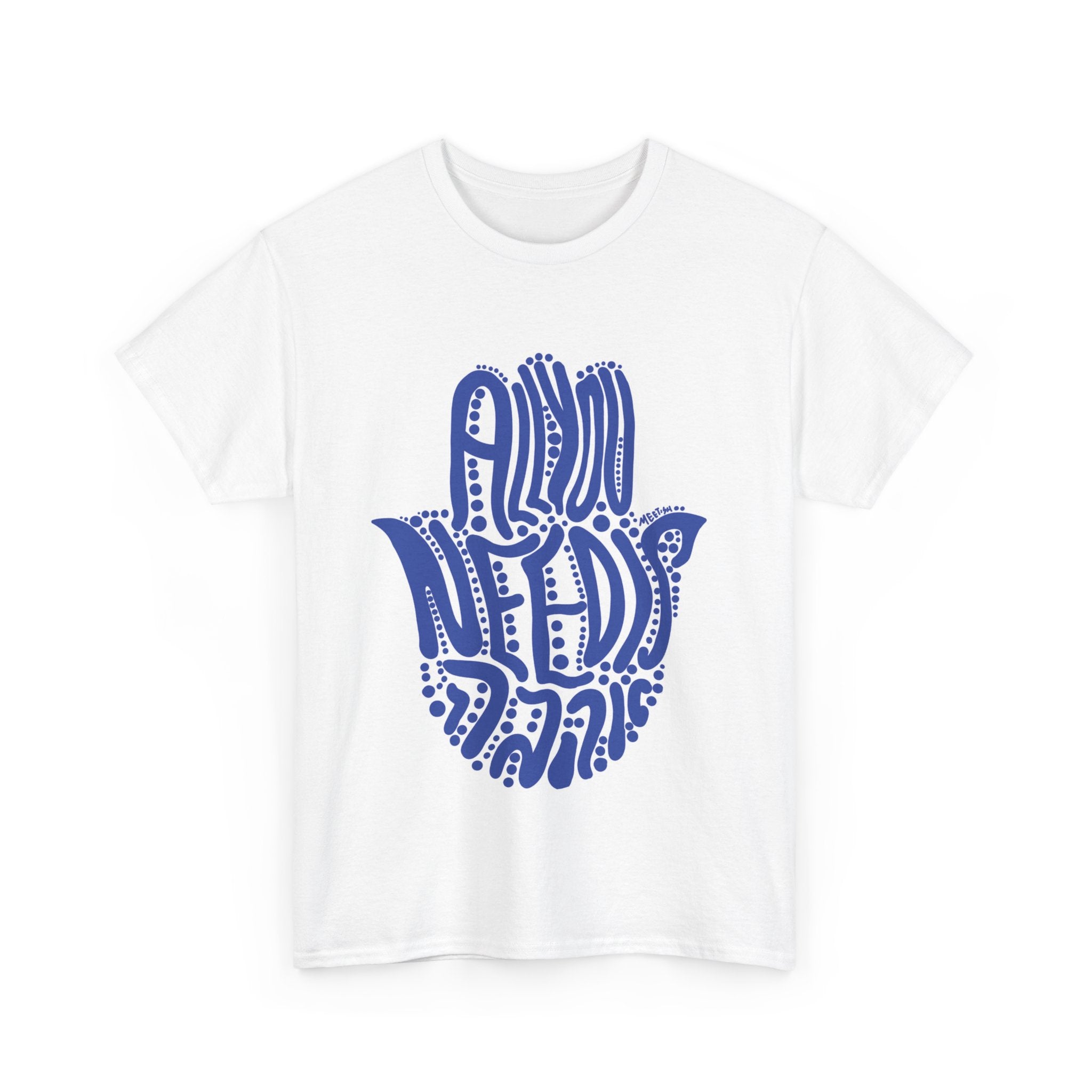 Blue Trending Hamsa T-shirt - Jewish Art by Maytar Shapira