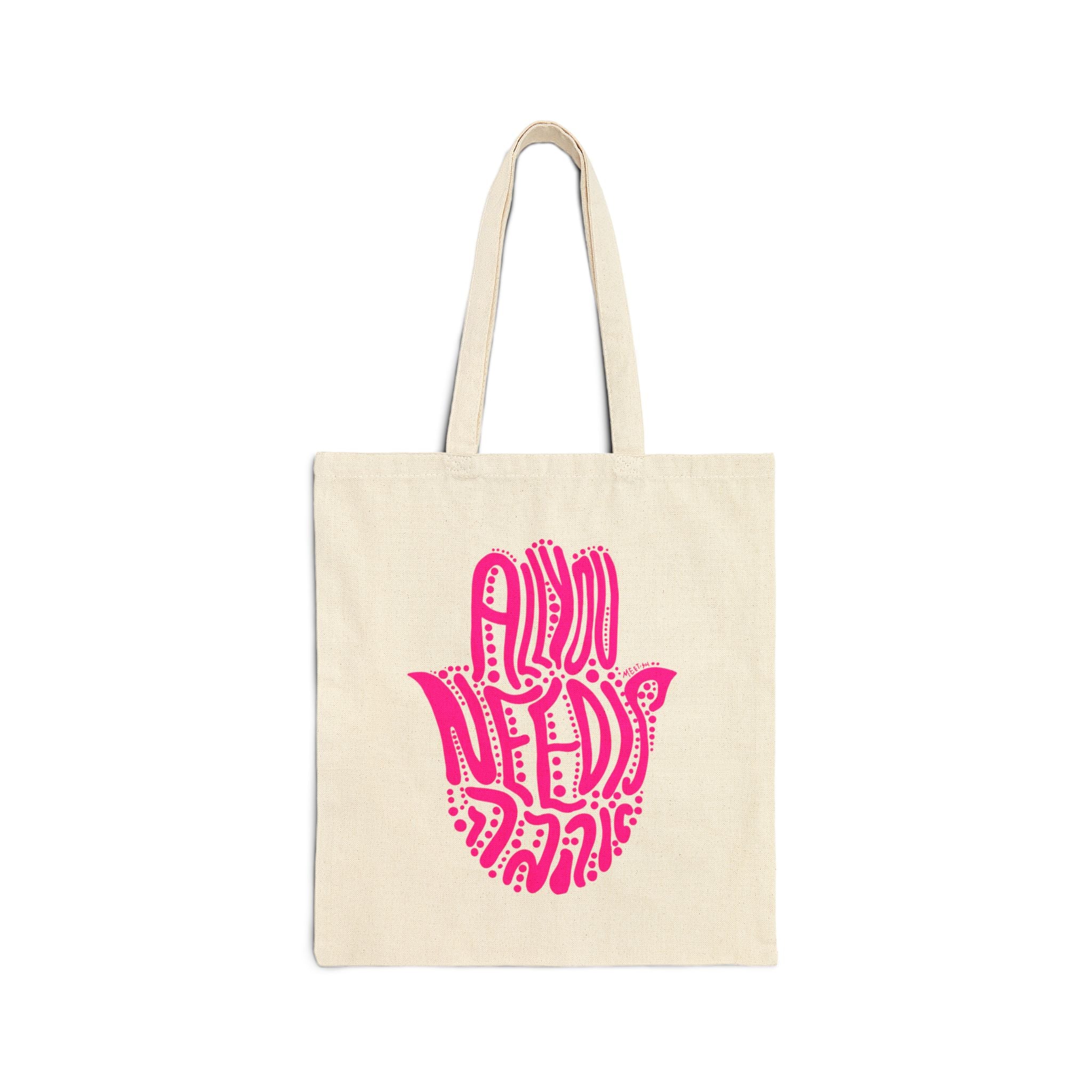Pink Hamsa Tote Bag