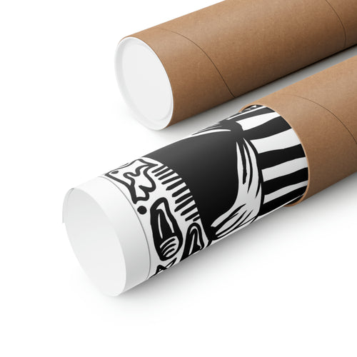 Black and White Modern Wall Decor - Jewish Art by Maytar Shapira