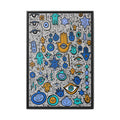 Modern Colorful Hamsa Wall Art - Jewish Art by Maytar Shapira